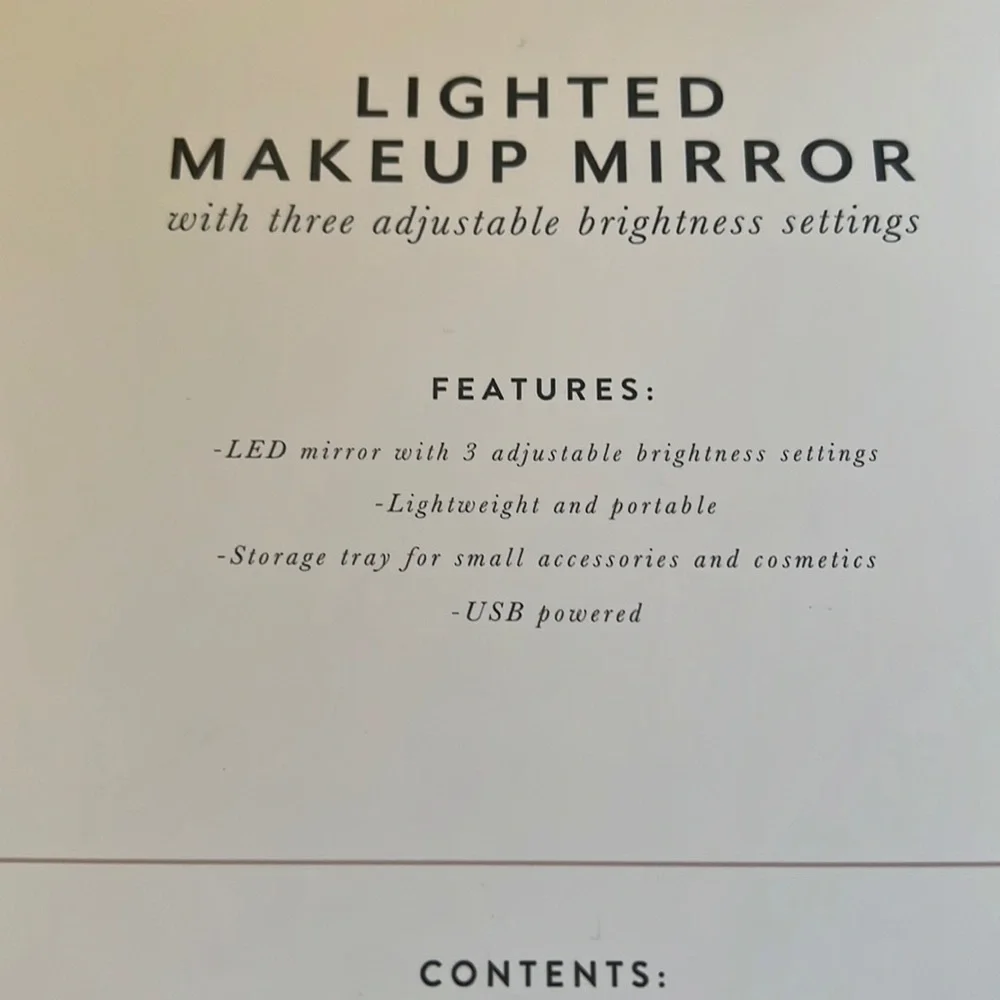 NIB Lighted Makeup Mirror - Picture 4 of 8